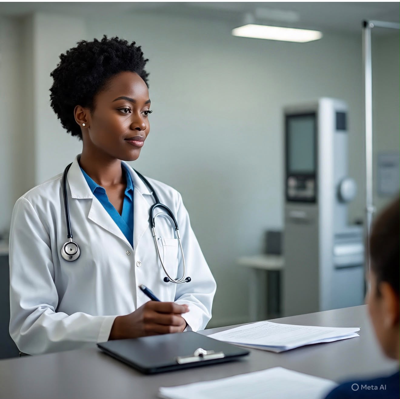 Médico em consulta